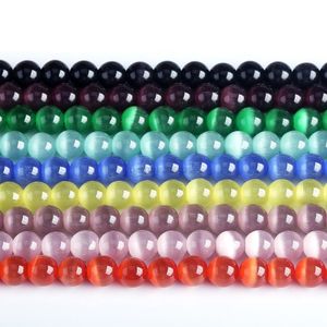 Jewelry Accessories Opal Stone Charms DIY String Strands Round Beads Opals for Sale Factory Direct Supplies