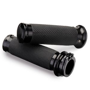 Impugnatura manubrio da 1 pollice 25mm per Harley Davidson Touring Sportster XL883 XL1200 Moto Nero