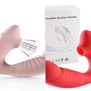 Nxy Sex Vibratori Siliconi Aspirazione della vagina Vibrazione a 10 velocità Orale Clit Sucker Clitoride Stimolatore Giochi per donne Masturbazione 1215