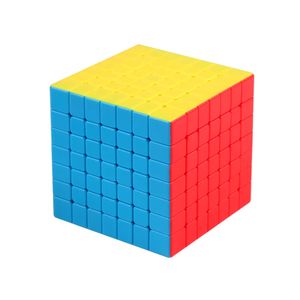 Moyu Meilong Puzzle Magic Cube Stickerlessless 7x7 velocità Puzzle Magic Cubes Giocattoli regalo Giocattoli educativi per bambini - colorato