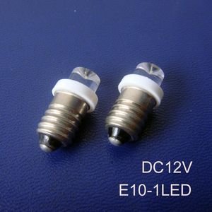 Lampor Högkvalitativ 12V E10 LED-indikatorlampa, 12V-lampa, E10-lampa, E10 Dashboard varning 50PCS / parti