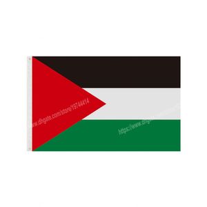 Bandiere della Palestina Banner nazionale in poliestere che vola 90 x 150 cm Bandiera 3 * 5 piedi in tutto il mondo L'esterno in tutto il mondo può essere personalizzato