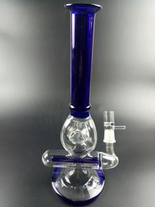 Mavi Cam Su Bong Nargile Yağı Dab Rig Sigara Boru Recycler Aksesuarları ile Ash Catcher