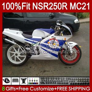 OEM-injektion för Honda MC21 PGM3 NSR250RR NSR250 NSR 250 R 103HC.87 Blå Glansig NSR 250R 90 91 92 93 NSR250R 1990 1991 1992 1993 FAIRING