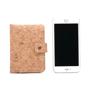 100pcs Card Holders Women Kraft Paper Cork Passport Cover ID Business Bag