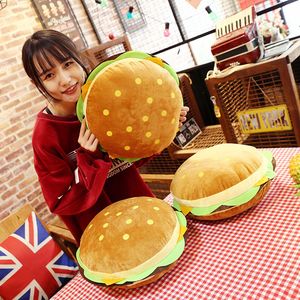 New simulation hamburger plush toy creative cartoon pillow Christmas gifts for girls birthday