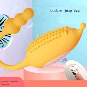 Jajka Dorosłych Produkty Zdalnego Sterowania Skoki Jajko Bezprzewodowe Dorosłe Sex Zabawki Kobiet Masturbacja Wibrująca Wtyczka analna 1124