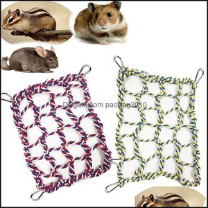 Pet Home Garden1Pc Rete da arrampicata per pappagalli Animali domestici Gabbia per uccelli Giocattolo Gioco Corda appesa con fibbie Altalena Scala Parrocchetto Aw Gioca Giocattoli da palestra Altro