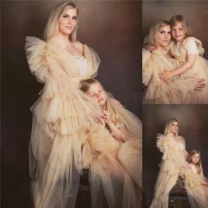 Sexig Plus Storlek Gravid Ladies Maternity Sleepwear Dress Ruffle Nighthowns för Photoshoot Underkläder Bathrock Nightwear Baby Shower