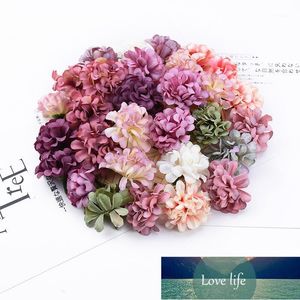 Dekorativa Blommor Kransar 20 stycken Fake Carnation Wedding Flower Head Christmas Scrapbooking Heminredning Bröllop Tillbehör Clearance Art Fabrikspris Expert