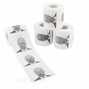 Neuheit Joe Biden Toilettenpapierrolle Mode lustiger Humor Gag Geschenke Küche Badezimmer Holzzellstoff Seidenpapier bedruckte Toilettenpapierservietten ZC119