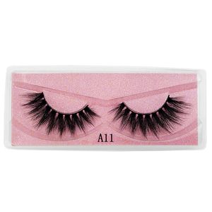 Soft Light Natural False Eyelashes Extension Thick Curly Reusable Hand Made 3D Fake Lashes Full Strip Plastic Cotton Stalk Easy To Wear 10 Models DHL Free Eyes Makeup