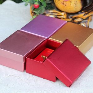 Caixa De Doces De Ouro Vermelho venda por atacado-Envoltório de presente de alta qualidade caixa de jóias vermelhas rosa de papel de ouro doces com tampa caixas de embalagem de sabão artesanal cm