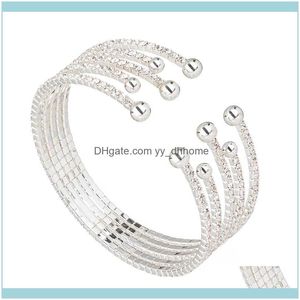 Link, Bracelets Jewelrylink, Cadeia Yfjewe Bangles J￳ias de Natal Big Circel Open Bracelet Made for Girl Gift B247 Drop Delivery 2021