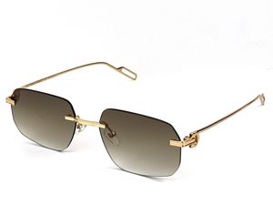 top selling wholesale sunglasses 0113 ultralight irregular frameless retro avant-garde design uv400 light colored lenses decorative eyewear