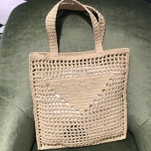Tote Bag Raffia Straw Woven Handbag Purse Crochet Shoulder Bags Fashion Letter Large Capacity Beach Totes Women Clutch Hand Bag