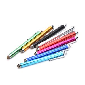 Kapasitif Stylus Kalem Yeni Metal Mesh Mikro-Fiber Ucu Smartiphone Samsung Tablet PC için Dokunmatik Ekran Stylus Kalemler