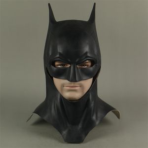 Accessori per costumi Bruce Wayne Maschera in lattice Costume da supereroe Film Cosplay Maschere per feste di Halloween