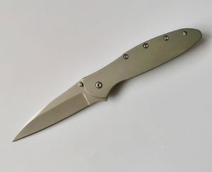 Spedizione veloce 1660 Coltello pieghevole con flipper aperto assistito 8Cr13Mov Manico in acciaio inossidabile con lama in titanio con scatola originale al dettaglio