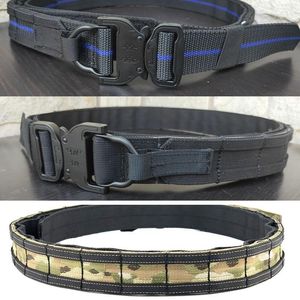 Waist Support Multicam Belt Army Shooting Tactical Molle Battle Men CS Outdoor Training Hunting 1.5 Inch Fighter1