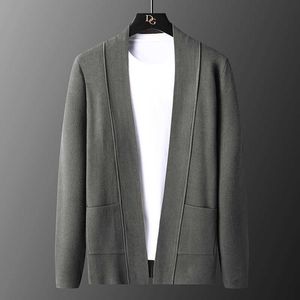 Alta Qualidade Mens Suéter Moda Color Sólida Homem Suéter 3xl Sueter Hombre Sweter de Hombre Cardigan Masculino Suéter Y0907