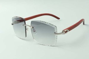 2021 mais novo estilo designers high-end sunglasses 3524022, alta qualidade lente de corte óculos de madeira originais naturais, tamanho: 58-18-135mm