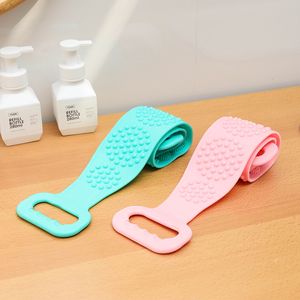 Yeni Ev Sihirli Silikon Banyo Fırçalar Havlu Sürtünme Geri Çamur Peeling Vücut Masajı Duş Genişletilmiş Scrubber Cilt Temiz Duş Fırçaları DH9487