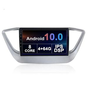 Carro DVD player unidade de cabeça para Hyundai Verna Sousaris 2012-2018 Atacado 10 polegadas 4 + 64GB Android estéreo áudio