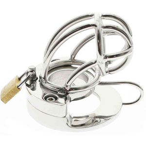 NxyCockRings 2 w 1 Ciężki ciężar stali nierdzewnej ball noszony Cock Ring Male Metal Penis Lock Smotum Opóźnienie wytrysku BDSM Sex Zabawki 1124