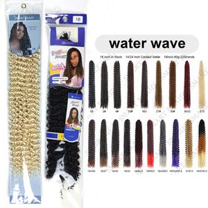 Passion Twist Crochet Braiding Hair Pre Passion Twist Braiding für Kunsthaar Water Wave Crochet Braid