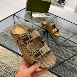 Luxury casual men's beach sandals fashion leather half slippers superstar flat slide high quality 38-45 size