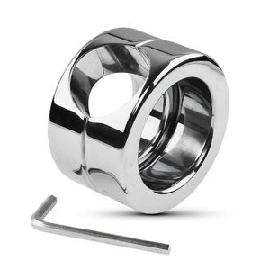 Metal Stainless Steel Cockrings Scrotum Pendant Binding Ring Penis Weight Peniss Delay Rings Bdsm Bondage Sexual Toys Adult Games