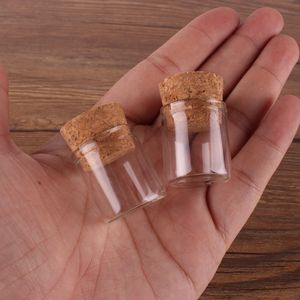 4 ml de frascos de frascos de vidro pequenos tubo de ensaio com rolhas de corti￧a vidro vazio garrafas transparentes transparentes dh205