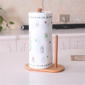 Wholesale wood box stand for sale - Group buy Tissue Boxes Napkins Rubber Wood Paper Towel Holder Kitchen Household Roll Stand Tool