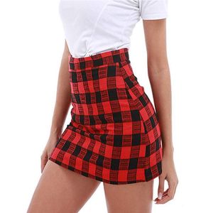 Wholesale easy skirt for sale - Group buy Skirts Harajuku Women Casual Skirt Easy Plaid Print British Style Short Spring Summer Office Lady Mini Minifalda Sexi W