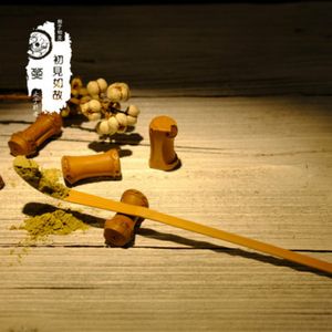 Retro Natural Bamboo Matcha Scoop Tea Tools Proszek Kawa Łyżka RRD6776