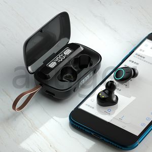 A13 med andningsljus TWS Bluetooth 5.1 Trådlösa hörlurar 9D Stereo Sport Vattentät hörlurar Touch Control Headset Earbuds Digital display med förpackning