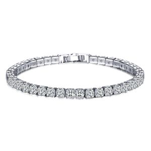 Tennis-Armbänder für Frauen, gepflasterter grün-blauer Zirkonia-Armreif, Iced Out-Kristall, Hochzeitsschmuck