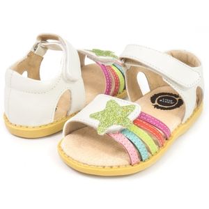 Livie Luca Neue Mode Kinder Schuhe Kleinkind Mädchen Sandalen Kinder Jungen Echtes Leder Geschlossene Zehen Kostenloser Versand 210306