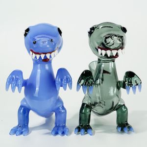 piattaforme petrolifere di dinosauro bong narghilè 2 colori in simpatiche pipe ad acqua disponibili per ragazze dab rig