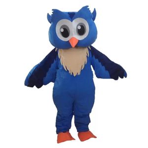 High quality Blue Owl Mascot Costumes Christmas Fancy Party Dress Cartoon Character Outfit Suit Adults Size Carnival Xmas Fun Performance Easter Theme Clothes