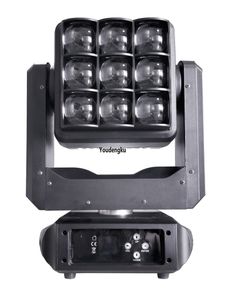 DJ night club disco stage lighting DMX 9x40W RGBW 4 in 1 zoom wash light led moving head matrix