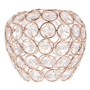 Lampa täcker nyanser 1pc Utsökt Kristallkonst Lampskärm Fashion Ceiling Light Cover (Golden)