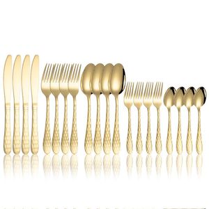 Wholesale snake cube for sale - Group buy Dinnerware Sets Stainless Steel Cutlery Set Snake Skin Water Cube Western Steak Gold Plated