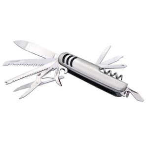 2021 11-i-1stainless Steel Multi-Tool Swiss Army Style Kniv Folding Kniv Flasköppnare Skruvmejsel Verktyg Snabbt Ship