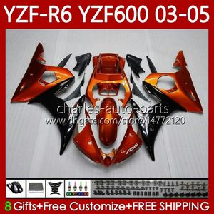 Обсуждение OEM для YAMAHA YZF-R6 YZF R 6 600 CC YZF600 YZFR6 03 04 05 Body 95NO.23 YZF R6 600CC 2003 2004 2005 Coakling YZF-600 03-05 Мотоцикл кузовной комплект Оранжевый черный BLK