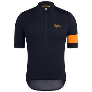 Erkek Rapha RCC Takımı Bisiklet Jersey Yaz MTB Döngüsü Giysi Nefes Kısa Kollu Yarış Bisiklet Giyim Yol Bisiklet Gömlek Açık Spor Üniforma Y2112201