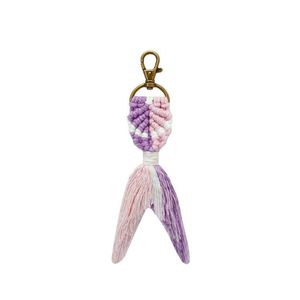 Keychains Handmade Cotton Mermaid Macrame Tassel Creative Fashion Bag Car Key Rings Pendant Jewelry Wholesale