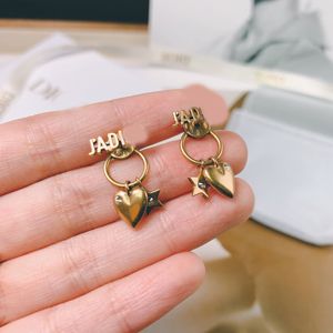 Wholesale african ear rings resale online - Net Silver Earrings Same Fashion Family Luxury Re Designer Jewelry Neele d Love Brass