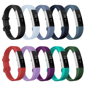 Alta Qualidade Silicone Strap Secure Faixa Ajustável para Fitbit Alta HR Bandas Pulseiras Pulseiras Pulseira Assista a acessórios de substituição